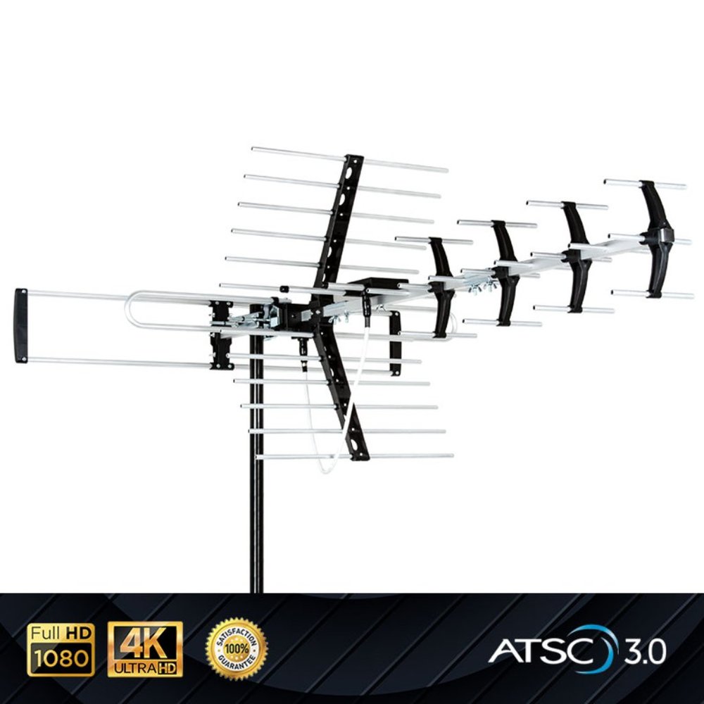 Outdoor HDTV Antenna Long Range Digital OTA Antenna for 4K 1080P VHF UHF